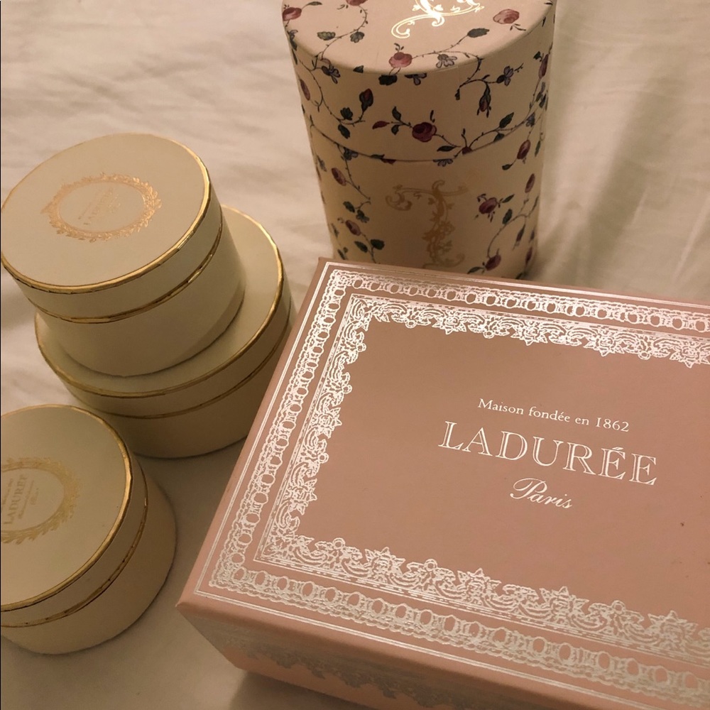 Beautiful Empty Ladurée Boxes and Bags